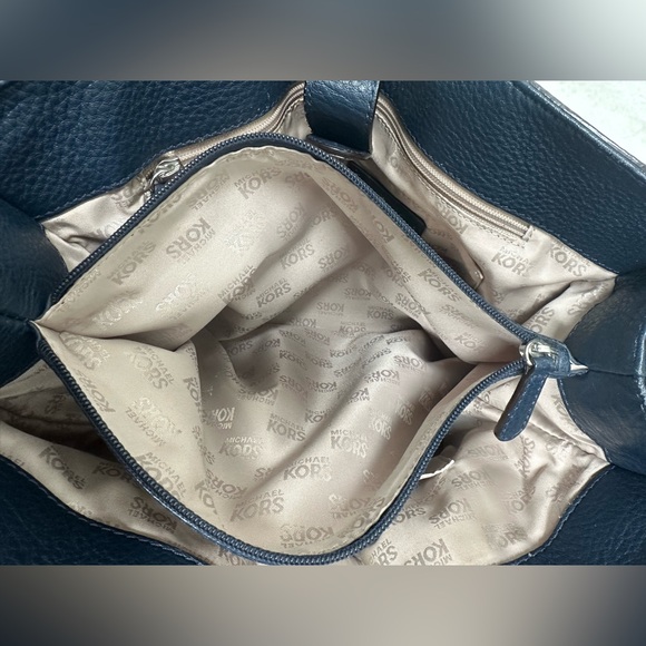 Michael Kors blue leather shoulder satchel - Picture 8 of 10